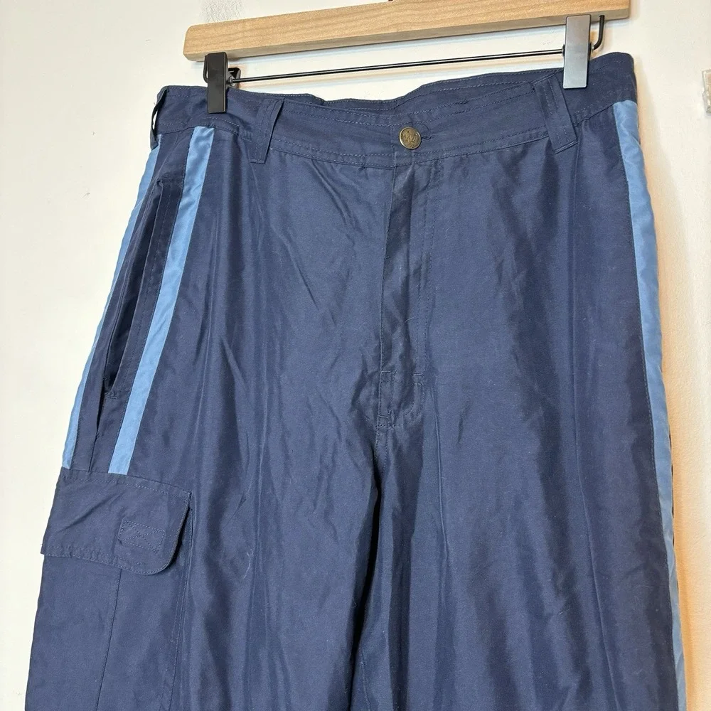 Vintage Maui & Sons Convertible Pants 30x32 Blue Lined Surfer‎ Skater Snowboard